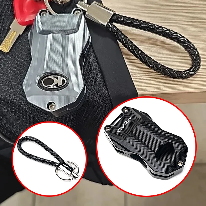 Motorcycle CNC Key Remote Cover CNC Case Chain & Keychain Key Ring For KYMCO CV3 575 575I CV 3 575i 575CC 2025-2026+ Accessories
