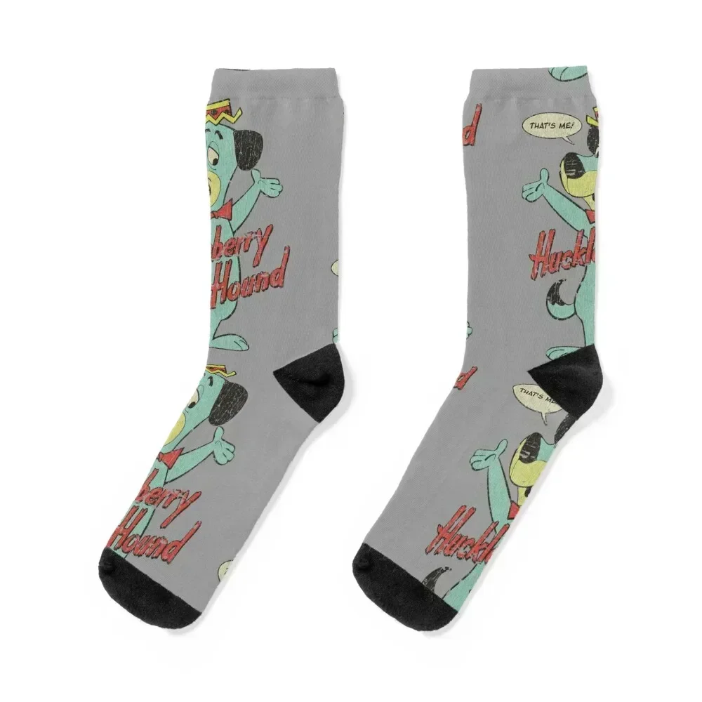 

Huckleberry Hound Socks bright garter colored crazy Designer Man Socks Women's