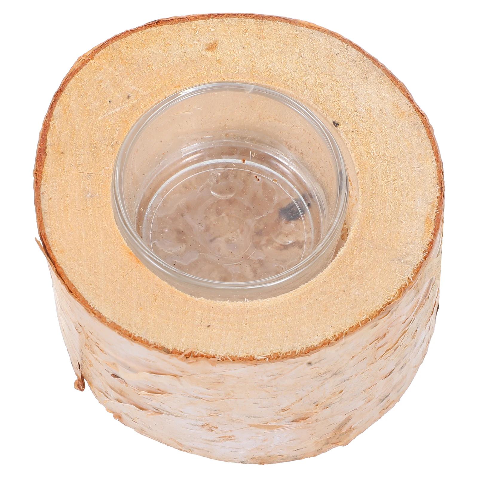 

Rustic Wood Log Holder Stand Wooden Tealight Holder for Dining Table Farmhouse Decor Holiday Centerpiece