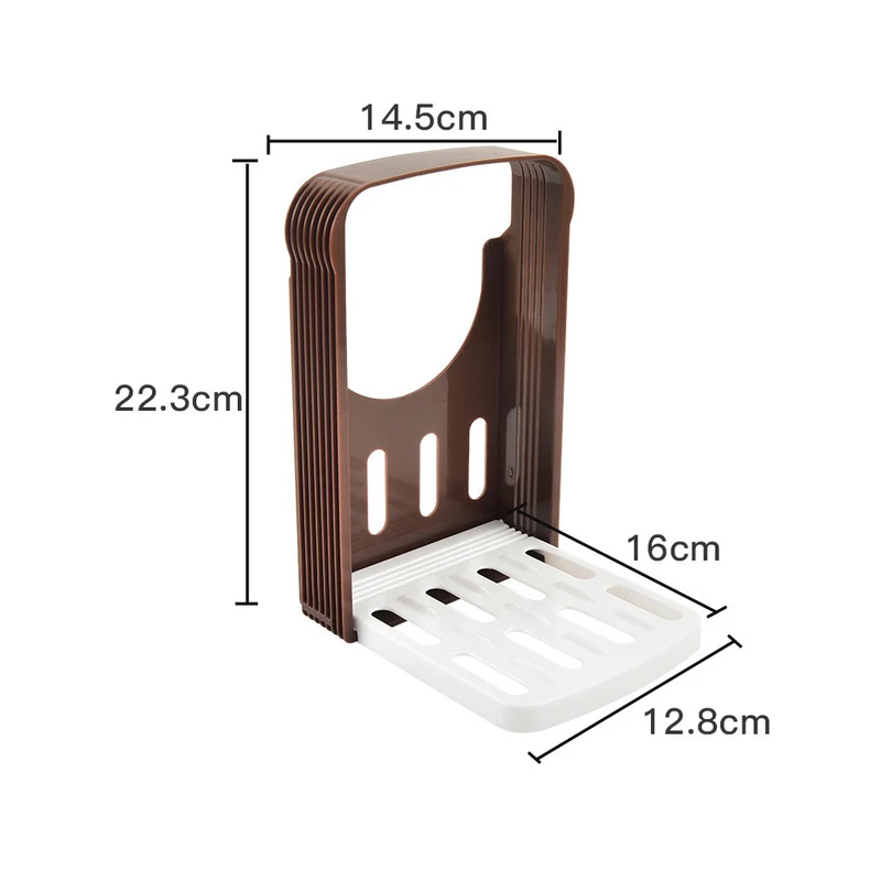 Soporte para cortar pan tostado, herramienta de corte de plástico plegable, molde para cortar sándwich, estante para cortar pan, herramienta para