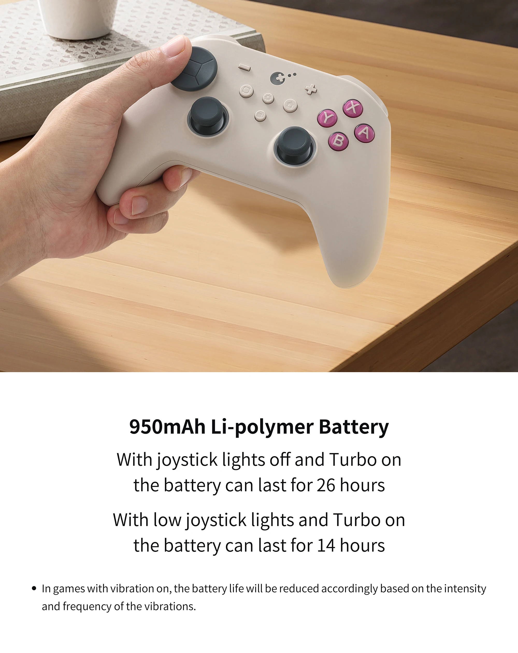 GuliKit TT MAX Wireless Game Controller mit Spannung, verstellbare TMR-Joysticks, Anti-Drift-Gamepad für Switch 1/2 PC Android iOS – Detail 18
