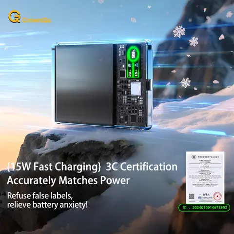 10000mAh Magnetisk 3-i-1 Trådlös Powerbank 20W USB C Snabbladdande Externt Batteri för iPhone 17 16 15 14 Airpods Apple Watch 8 best sales powerbank med trådlös laddning - №8