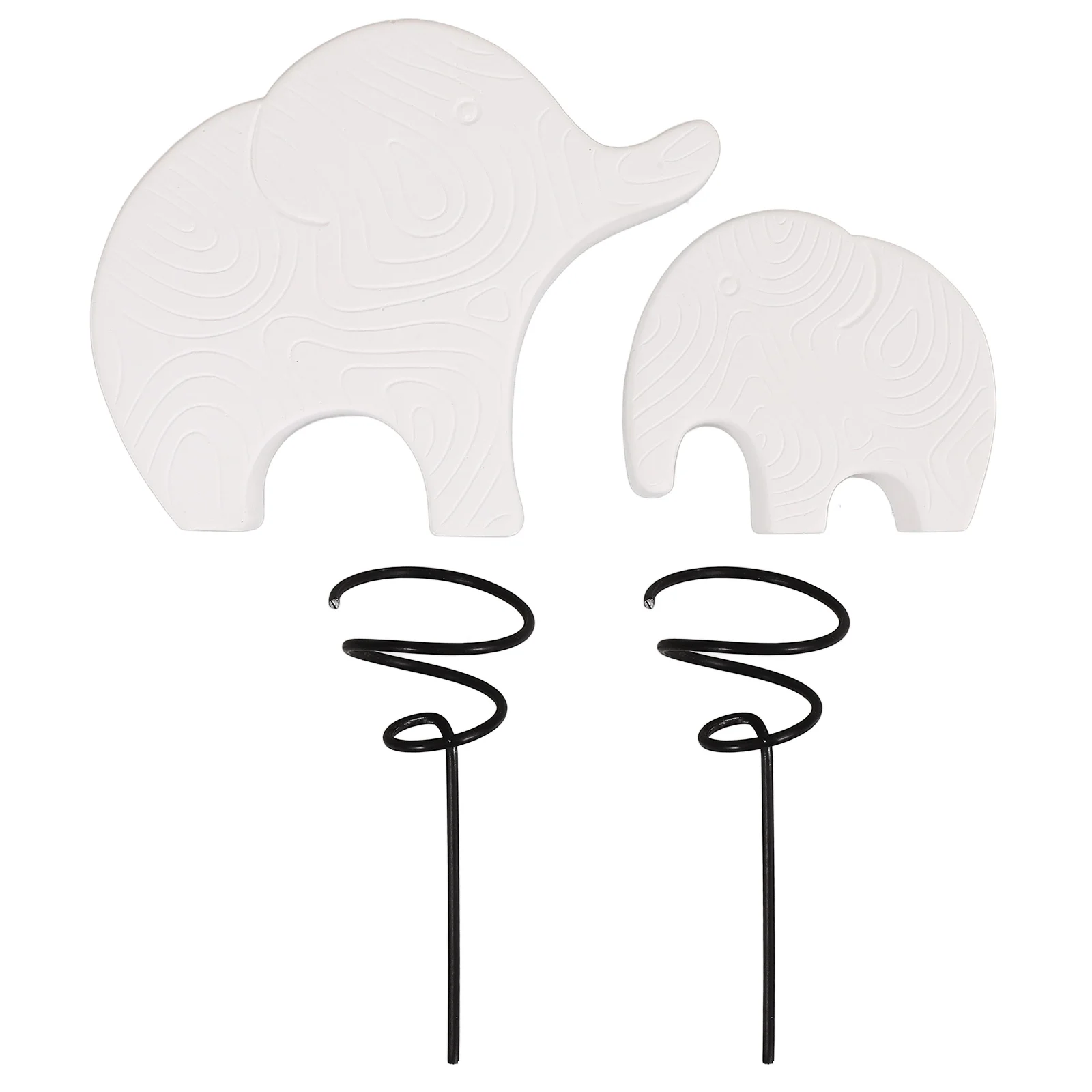 

2Pcs Cement Plant Pot Stand Decorative Air Plant Holder Tabletop Display Rack for Home Office Tabletop Ornament