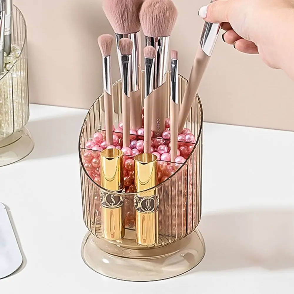 Makeup Brush Holder High Appearance Pen Container Light Luxury INS Desktop Stationery Plastic Exquisite Pen Holder Desktop