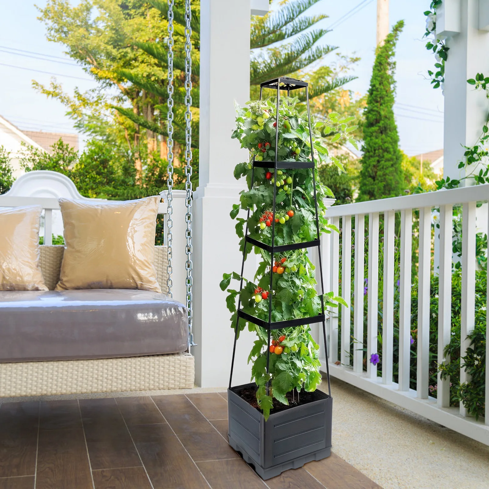 Bac à plantes surélevé avec tr - Raised Bed Planter Box avis et prix