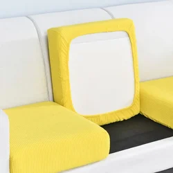 1pc Jacquard Sofa Seat Cushion Cover Chair Cover Stretch Washable Removable Slipcover 1/2/3/4 Seat Polar Fleece Sofa Protector