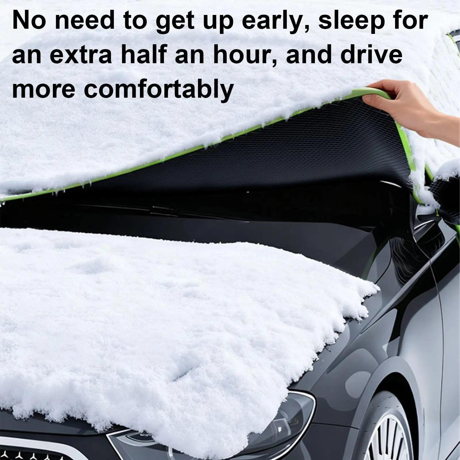 

Windshield Cover For Snow Heavy Duty All-Weather Oxford Fabric Waterproof Auto Sunshade Winter Windshield Cover Blanket For Car