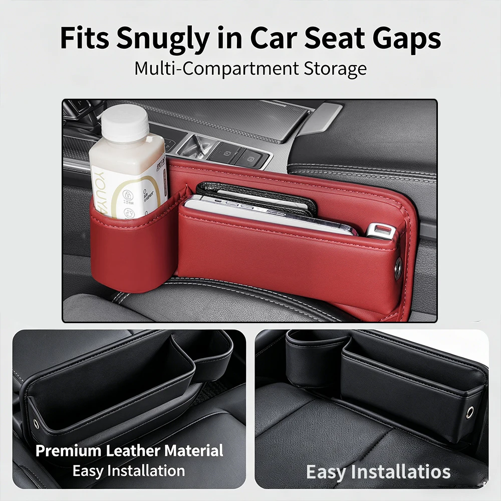 Seat Crevice Organizer Widened Large Capacity For Car Owners Stop Item Falling