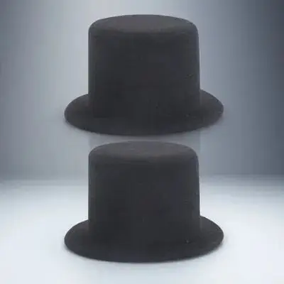 Gorros en miniatura para manualidades, Mini sombreros pequeños para decoraciones, manualidades DIY para niños, suministros para fiestas, accesorios, Mini Tops, 2 uds.