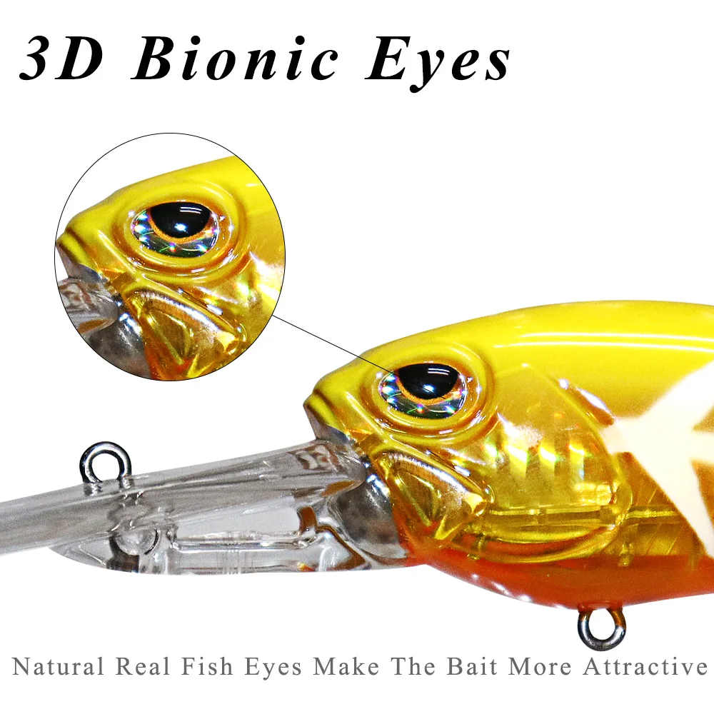 Chan\'s Huang New Arrival 1PCS Deep Water Crankbait 15CM 41.5G Artificial Floating Crank Hard Bait Wobblers For Fishing Tackle