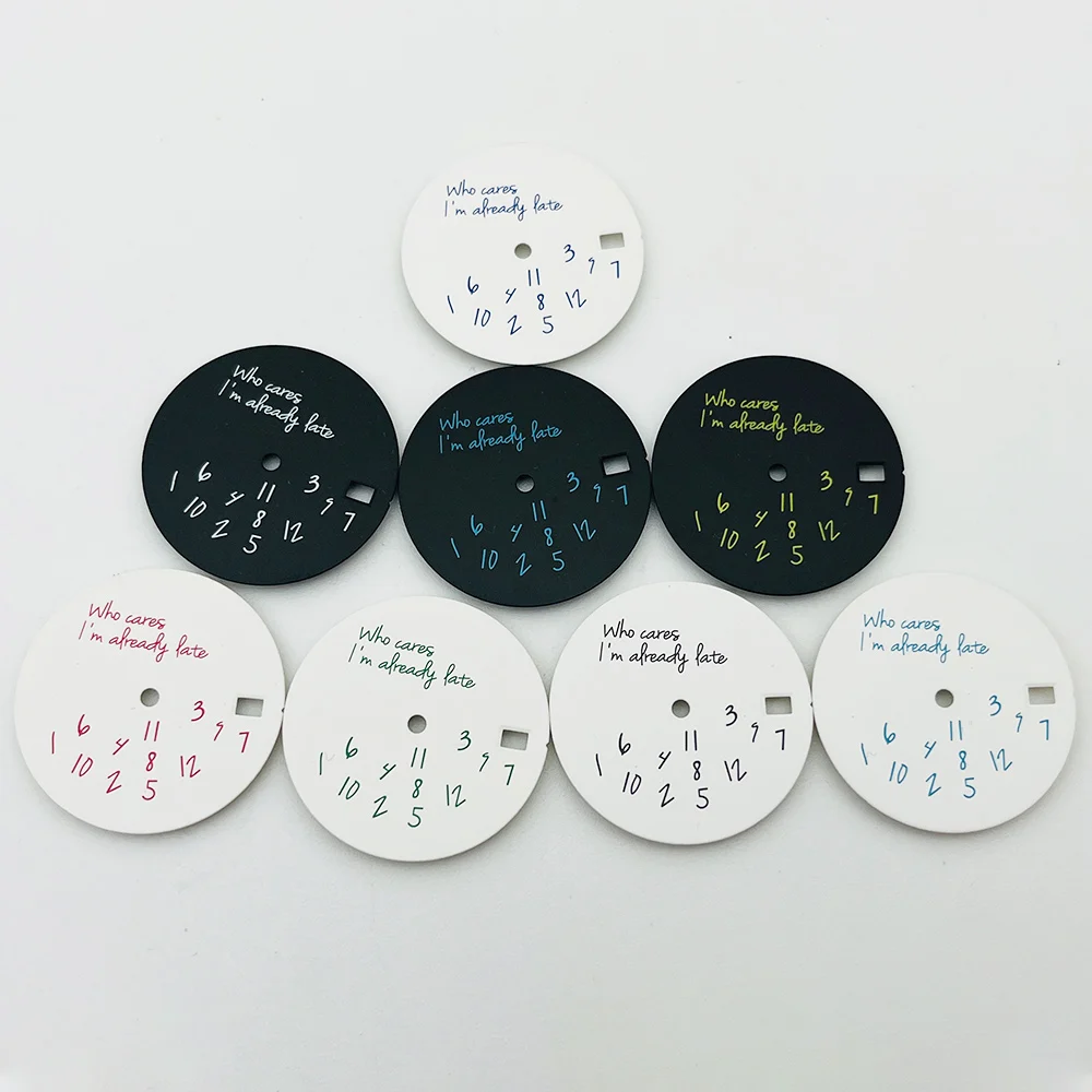 Циферблат NH35 с поверхностью часовой стрелки 28,5 мм подходит для NH35 NH36 7S26 4R35 Механизм Тунец SRPD SKX007 Корона на 3,0 3,8 4,1 Детали циферблата часов