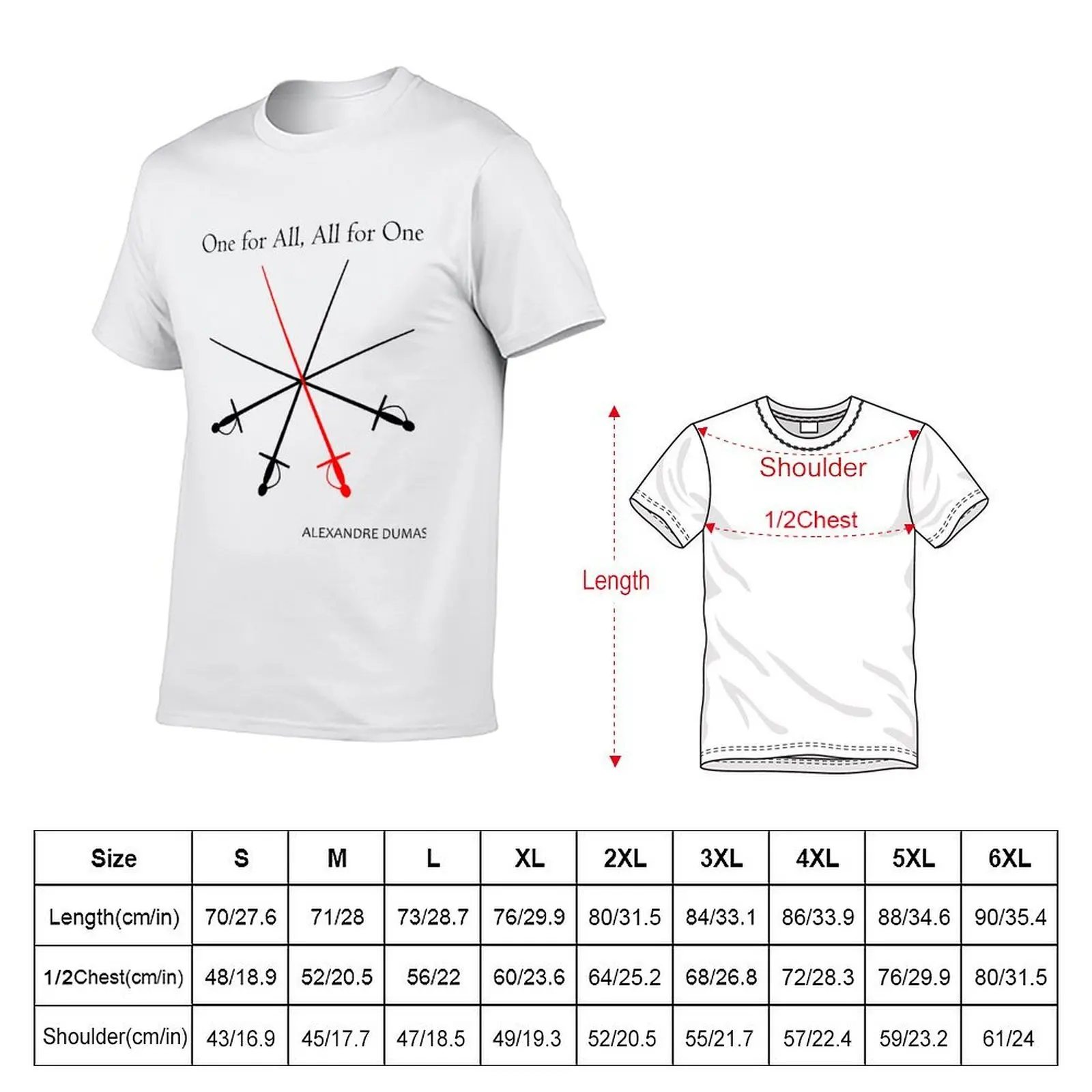 The Three Musketeers T-Shirt summer shirt vintage t shirts heavy weight t shirts for men