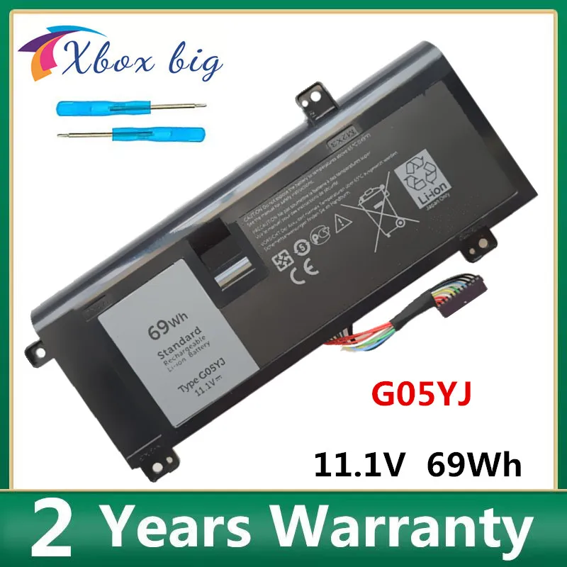 

G05YJ Laptop Battery For DELL Alienware 14 A14 M14X R3 R4 Series P39G Alienware 14D-1528 Notebook