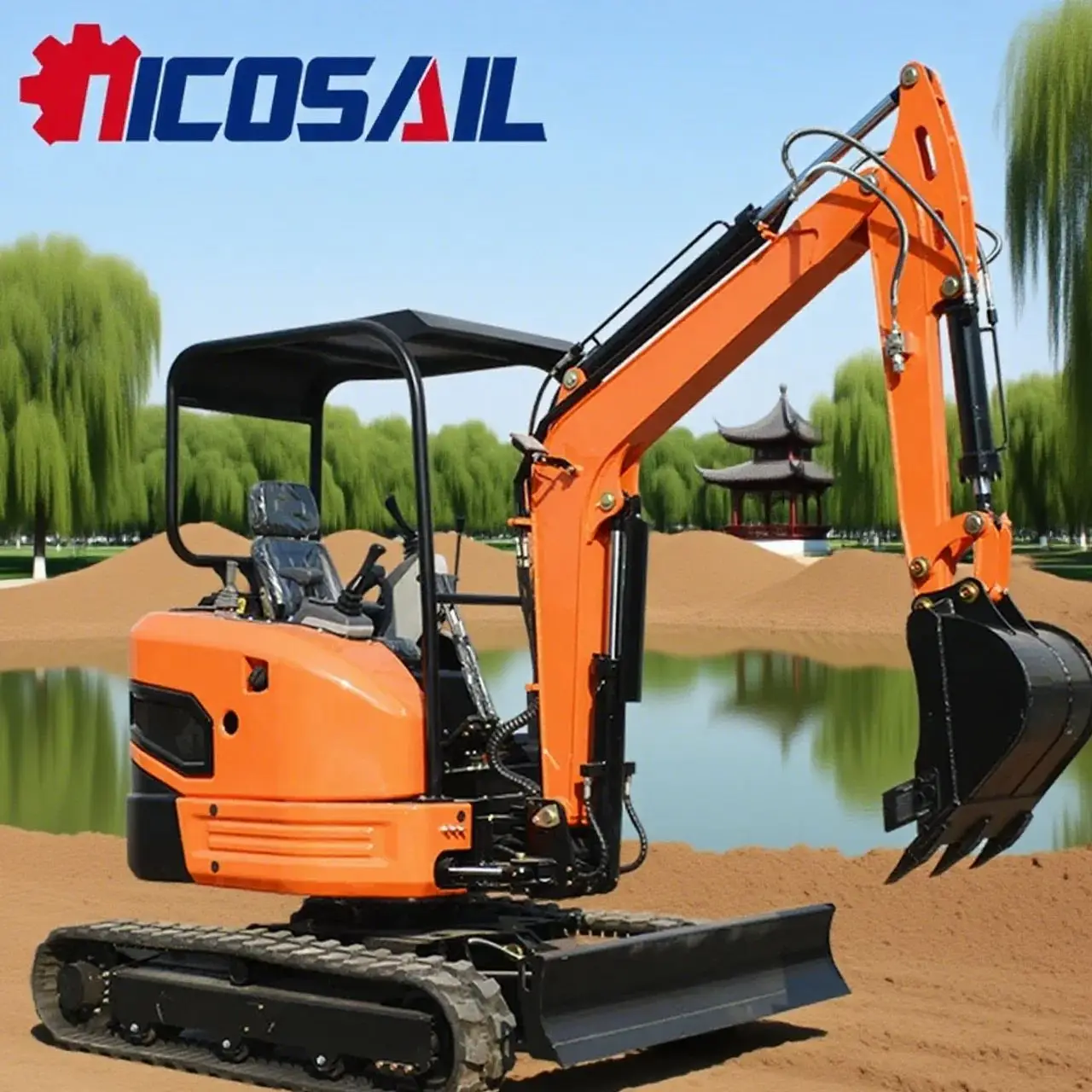 

Sales of hydraulic small excavators and various accessories