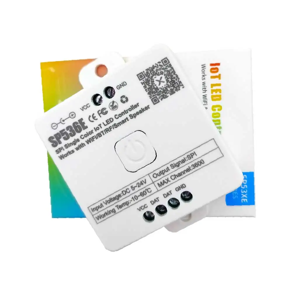 SP536E SP537E Pixels LED Controller Wifi Alexa Google Home BT SPI FCOB WS2812B WS2811 Monochrome CCT Light Strip 5V-24V RB1/RC1