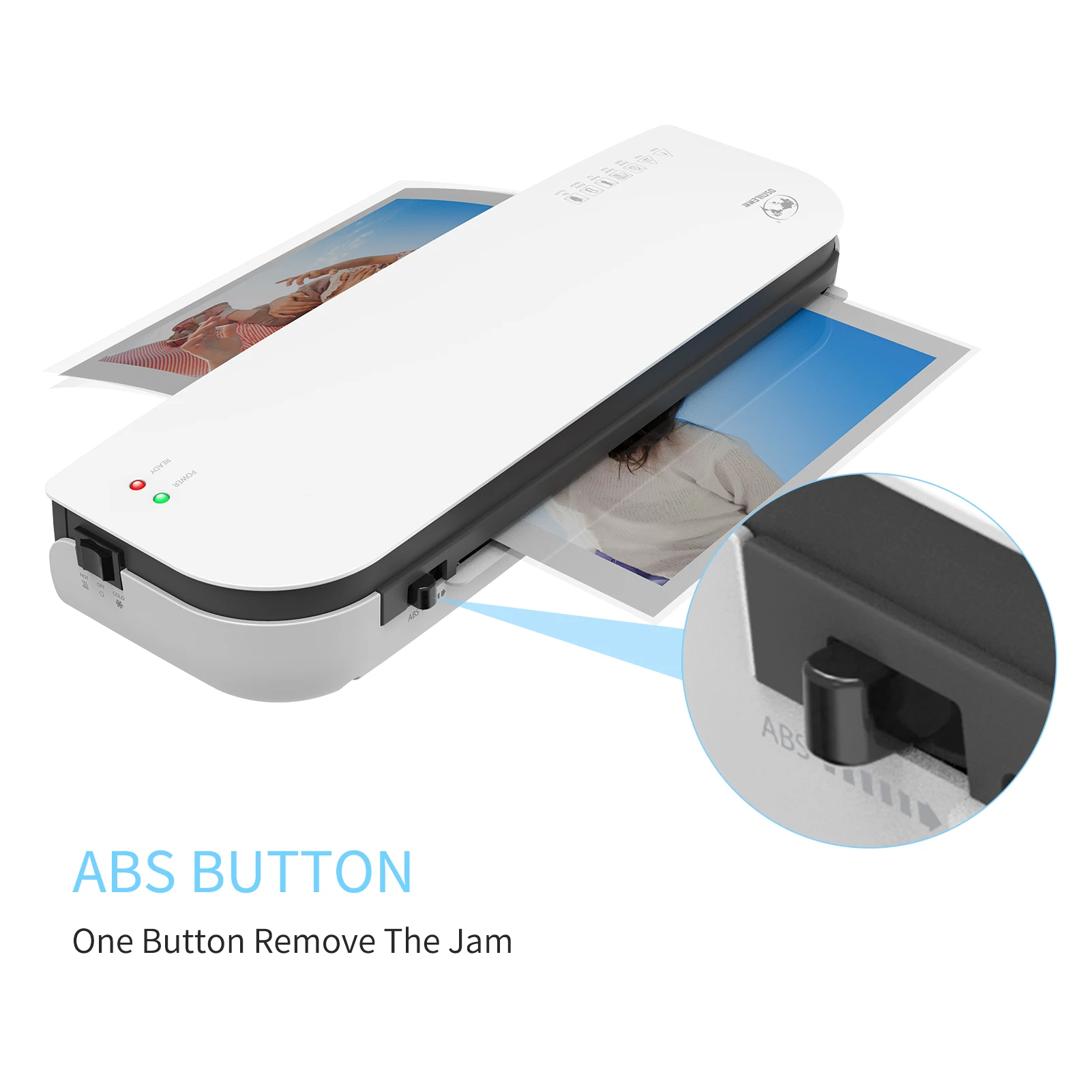 OSMILE SL289 Desktop Laminator Machine Set  Size Hot and Cold Lamination 2 Roller System 9 Inches Max Width Suitabe for A4//
