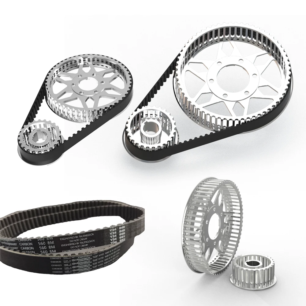 AliExpress NONE Upgrade Primary transmission Gear Wheel pulley assembly Widened belt For SURRON light bee/Ultra Bee Electric Off-Road Dirt Bike