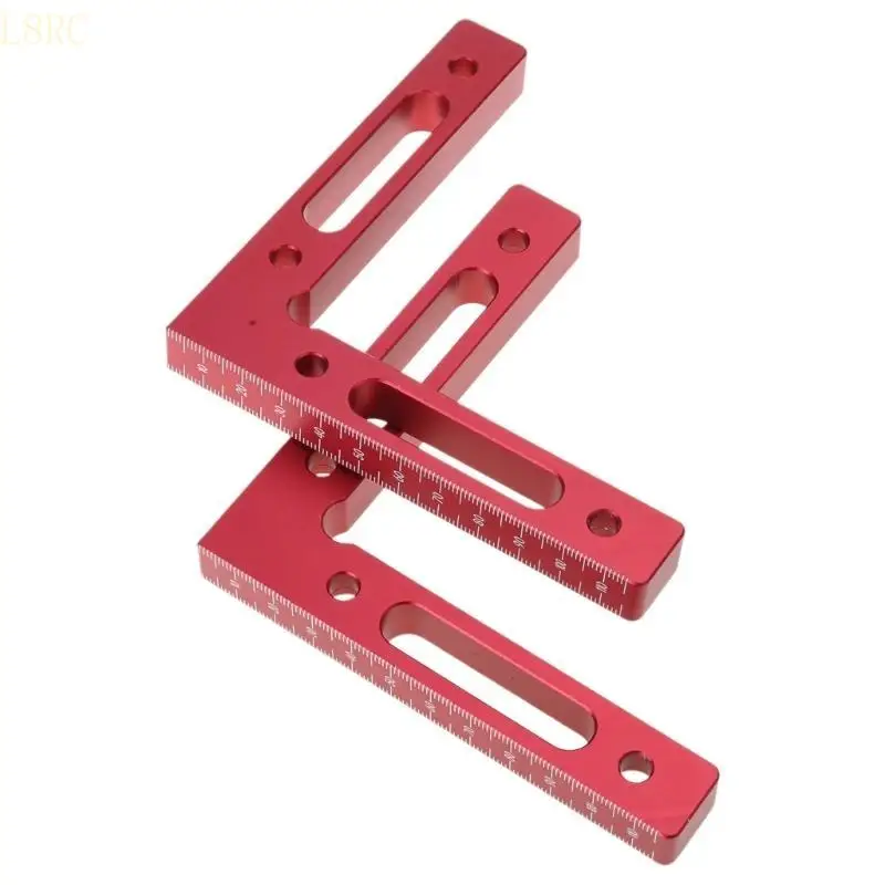 

L8RC 90 Degree L Ruler Positioning Squares Aluminum Woodworking Carpenter Tool