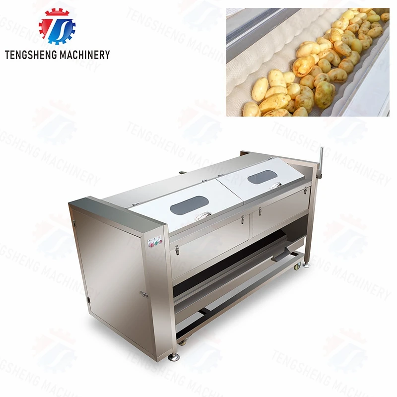 Máquina peladora de cepillos para avocado, Kiwi, fruta, ñame, automática, comercial, mandioca, Taro, patatas