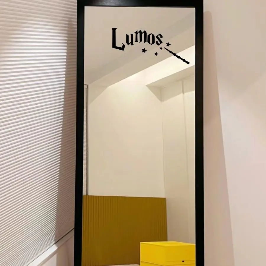 Pegatinas Decorativas Fluorescentes con Efecto de Luz, Diseño de Hechizos de Harry Potter, para Habitación Infantil, Divertidas, Pegatinas para Espejos