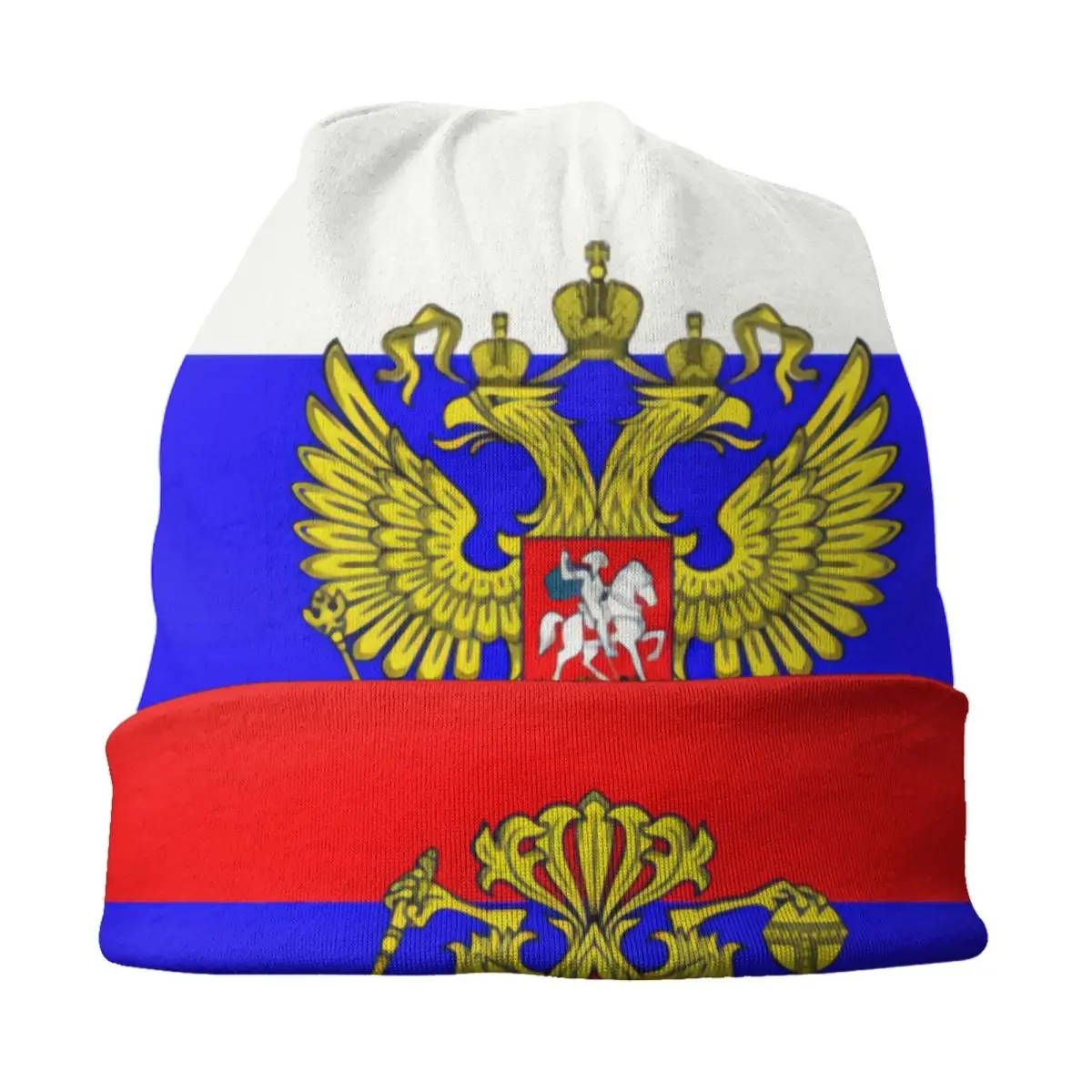 Russian Flag Beanie Cap Unisex Winter Warm Bonnet Homme Knitted Hats Fashion Outdoor Skullies Beanies Hats For Men Women