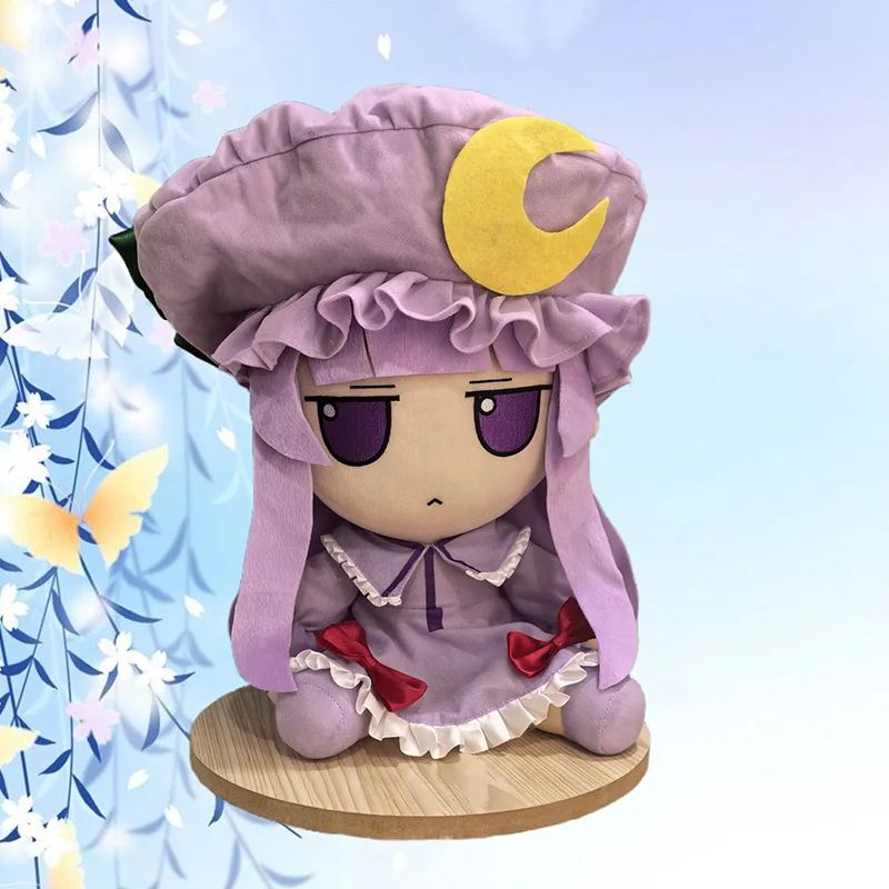 fumo-girl-patchouli-conoscenza-anime-touhou-progetto-seduto-figura-modello-cuscino-cosplay-cartoon-mascotte-30-cm-regali-di-natale