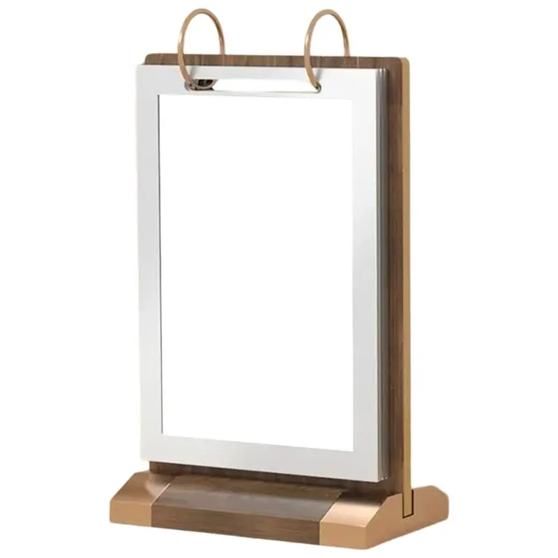 【HAPPY】Acrylic T Shape Table Number Card Restaurant Menu Paper Holder Sign Display Stand Photo Picture Poster Frame A6 Size