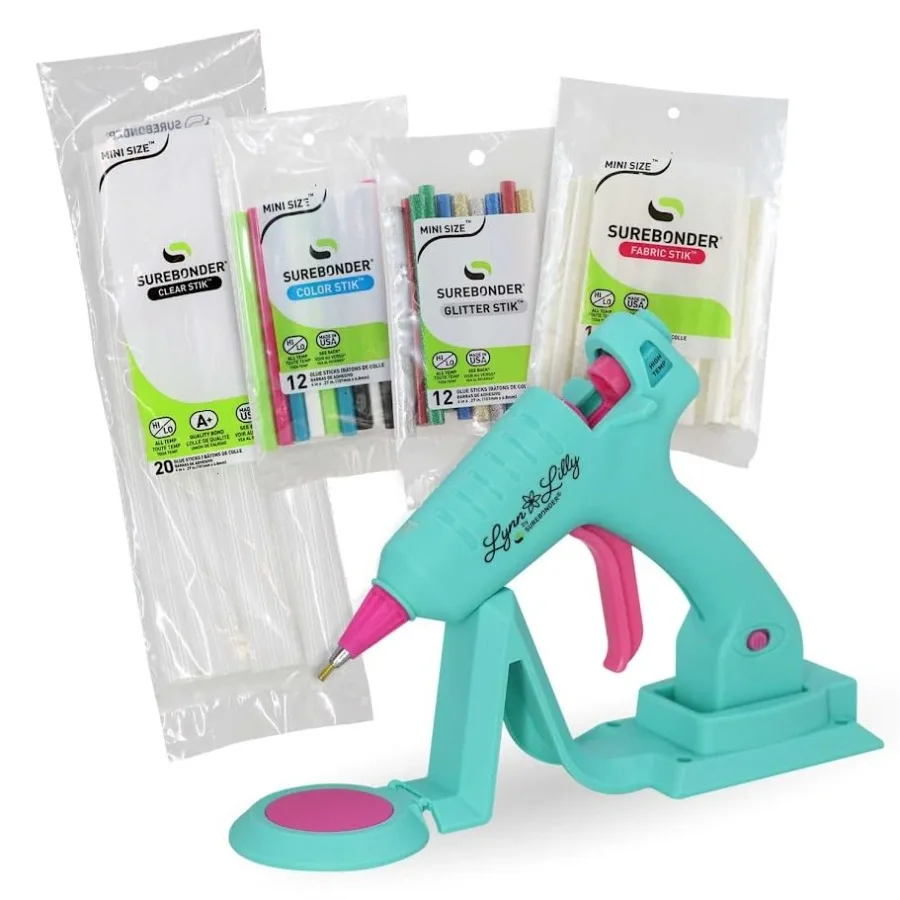 

Беспроводной/проводной мини-термоклеевой пистолет с тонким наконечником и универсальными клеевыми стержнями (для всех видов материалов, цветных, блестящих и тканевых) - синий