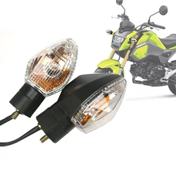 1Pair Motorbike Tail Indicator Blinker Turn Signal Lamp Left/Right Light Amber Flasher For Honda Grom MSX125 MSX 125 E-MARK