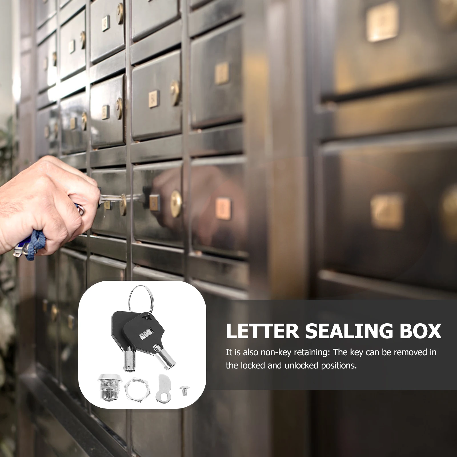 

1 set Zinc Alloy Cabinet Drawer Locks For Mailbox Cam Locks Non-Key Retaining