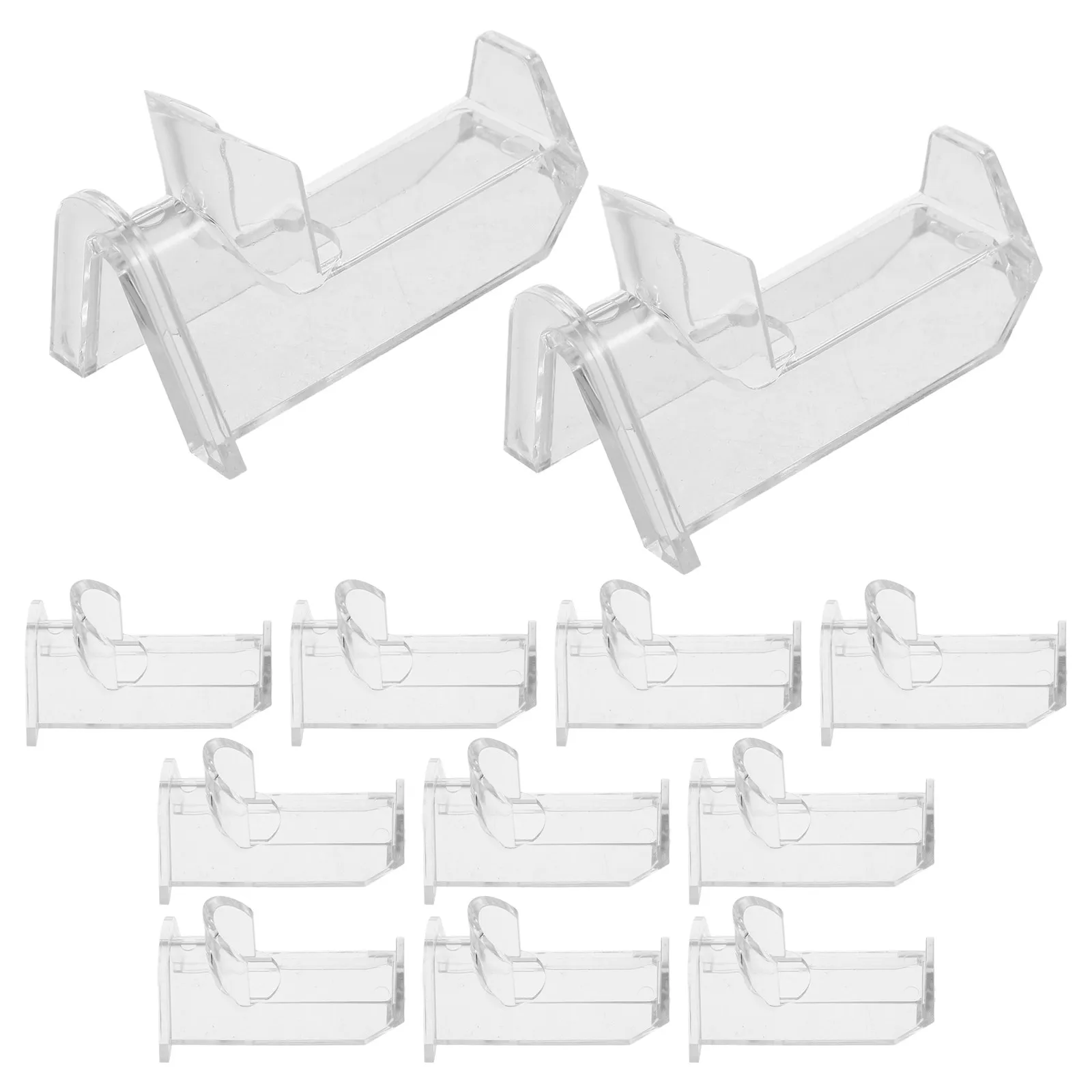 12Pcs Clear Acrylic Glasses Display Rack for Store Retail Eyewear Showcase Space Saving Sunglass Organizer Stand Eyeglass