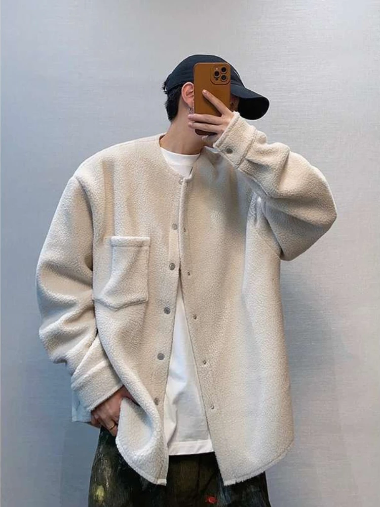 

Зимняя свободная куртка унисекс для больших мужчин, 300 фунтов, винтажная ретро флисовая подкладка