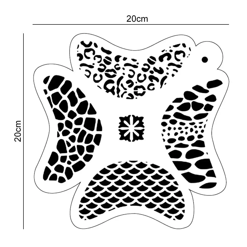 2 Stuks Topcoat Halloween Verjaardagsfeestje Diy Face Art Stencils Voor Bodypainting Tijdelijke Tatoeages Verf Sjabloon