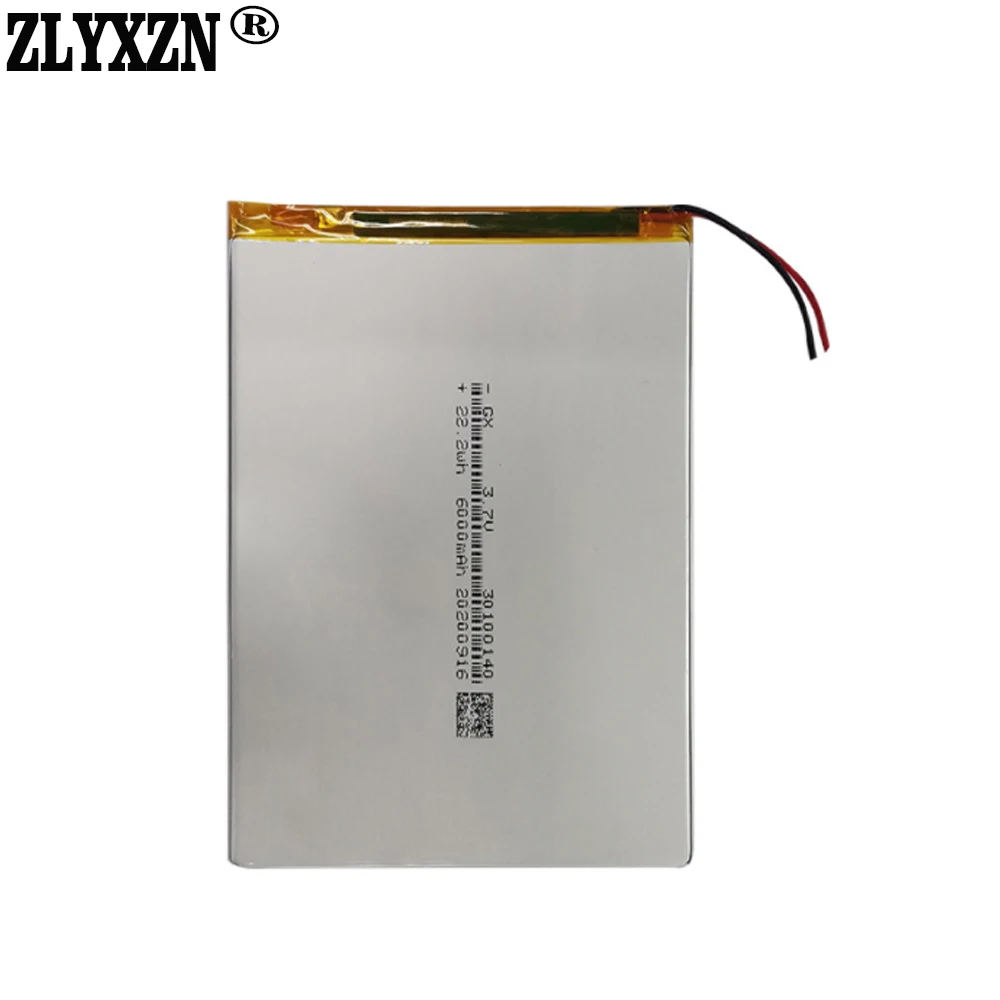 1-10 sztuk 2023 nowy 3.7V 6000mah 30100140 35110140 Tablet bateria PC dla Digma Optima 10.3 3G / Digma Optima 1101 2 przewody