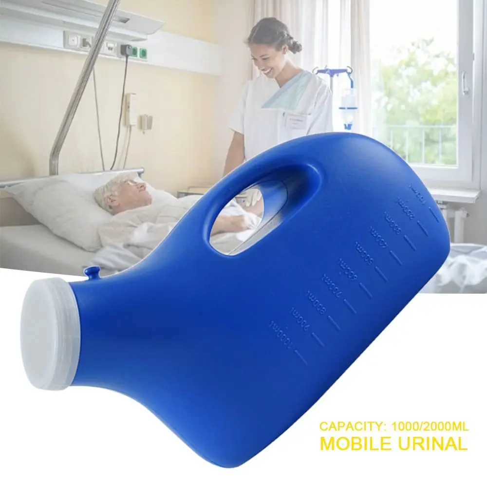 Portable Night Mobile Urinal Urinal 1000/2000ML Urinal Storage Large Capacity Pe Handle Urinary Bottle Travel Camp