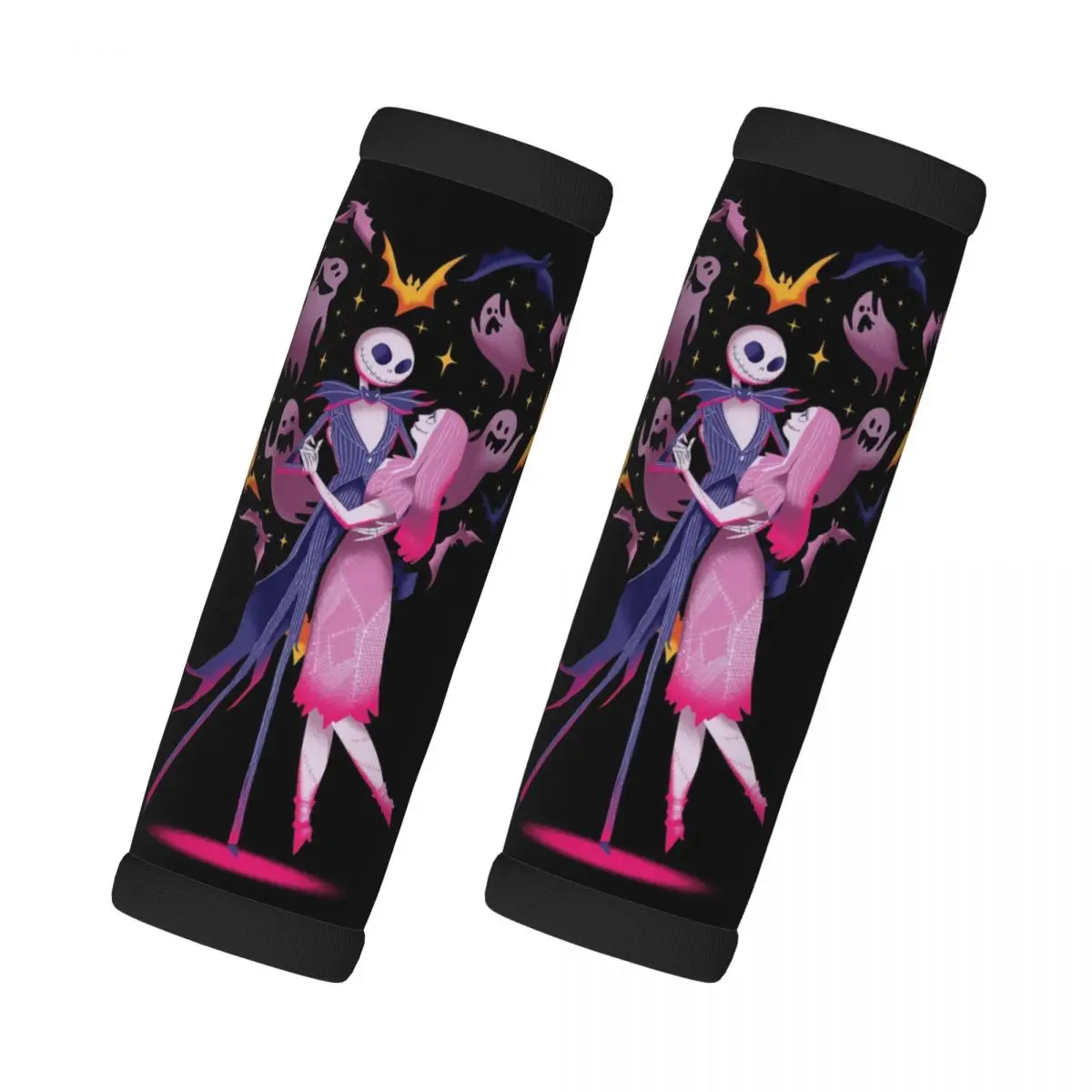 

Custom Jack Skellington Grip Handle Cover For Door Handle Nightmare Before Christmas Suitcases Travel Accessories