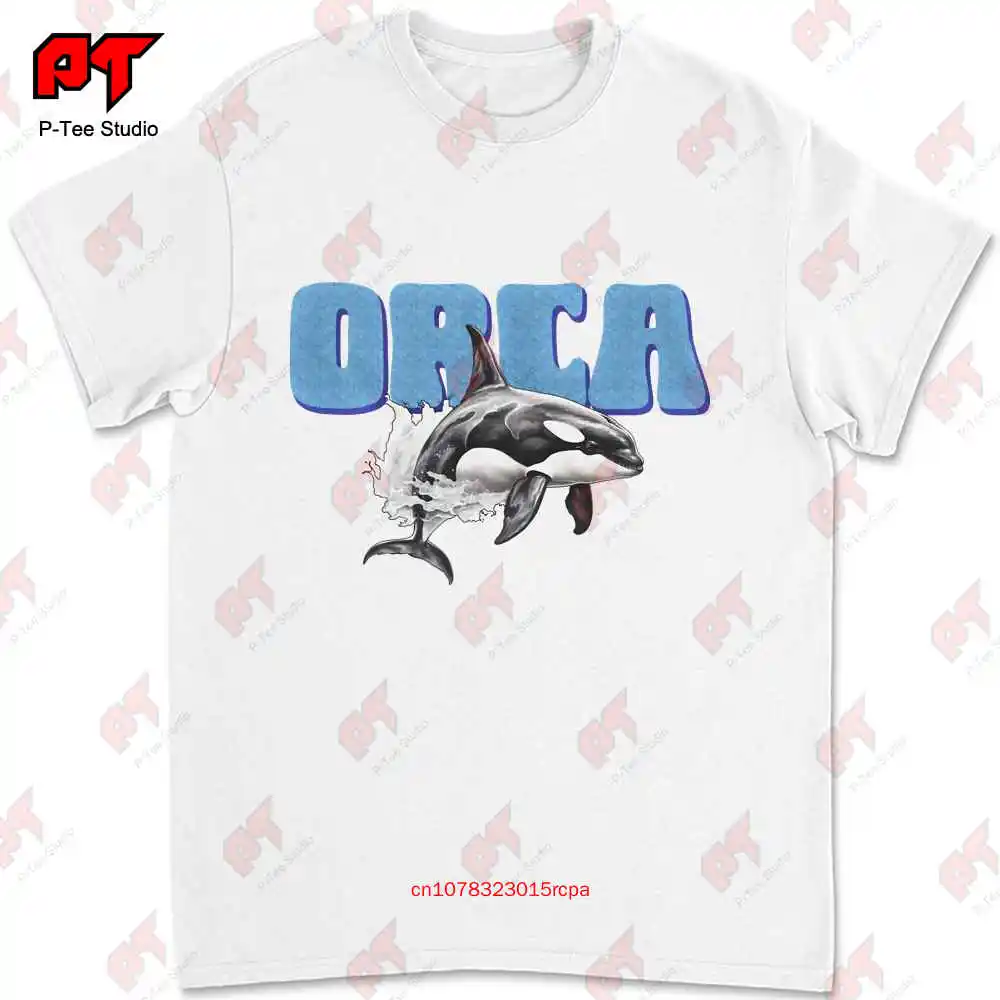 Orca T Shirt Heavy Cotton Killer Whale Sea I0SX