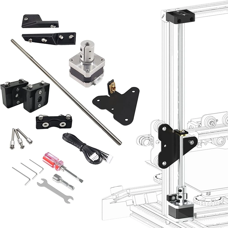 New Ender 3 Dual Z Axis Upgrade Kit 365mm T8 Lead Screw Dual Z 42-34 Stepper Motor for Creality Ender 3 Pro, V2 3D Printer Parts