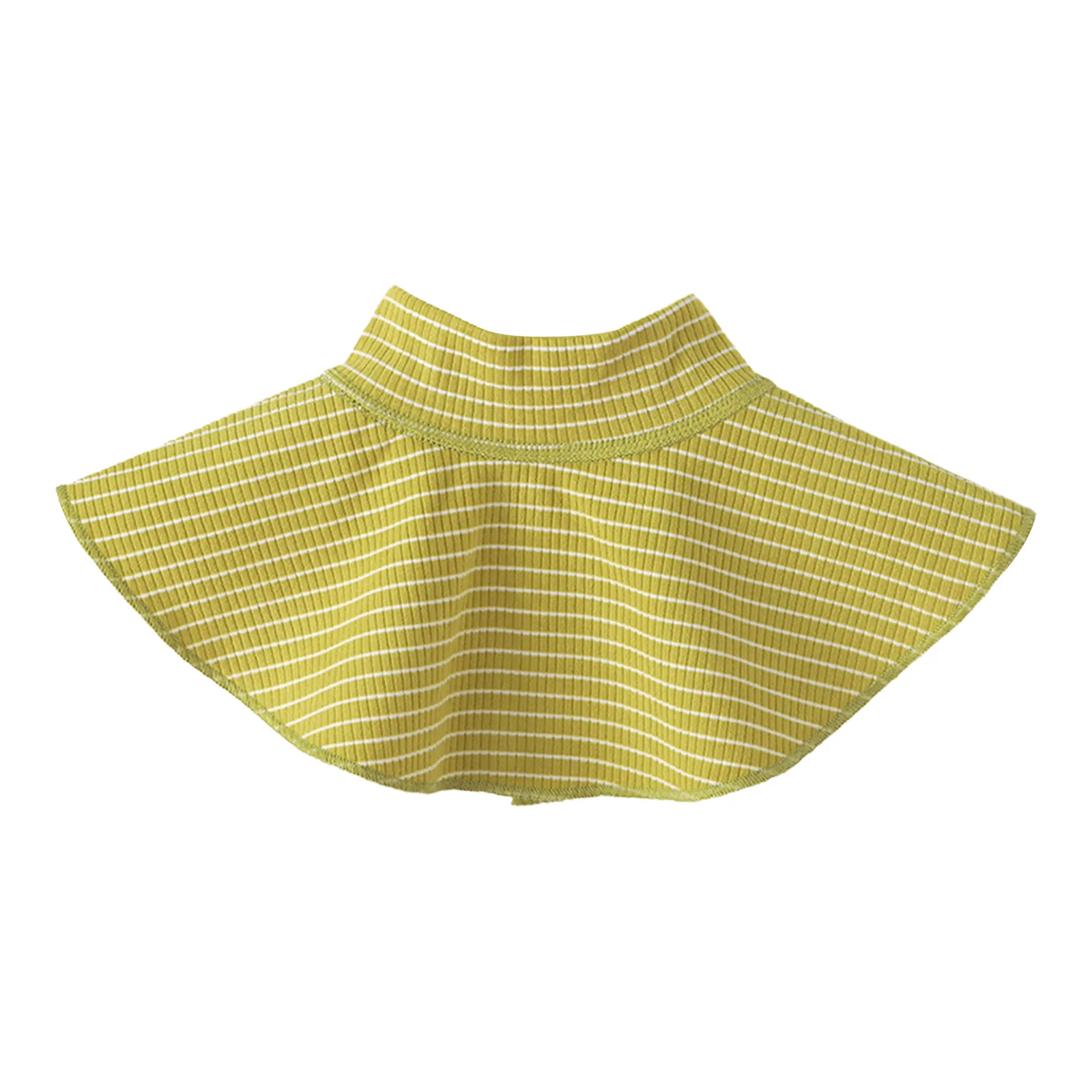 Baby Boys Girls Fake Turtleneck Dickey Detachable Striped Neck Cover Scarf Spring Fall Winter Windproof Warm Half High Collar