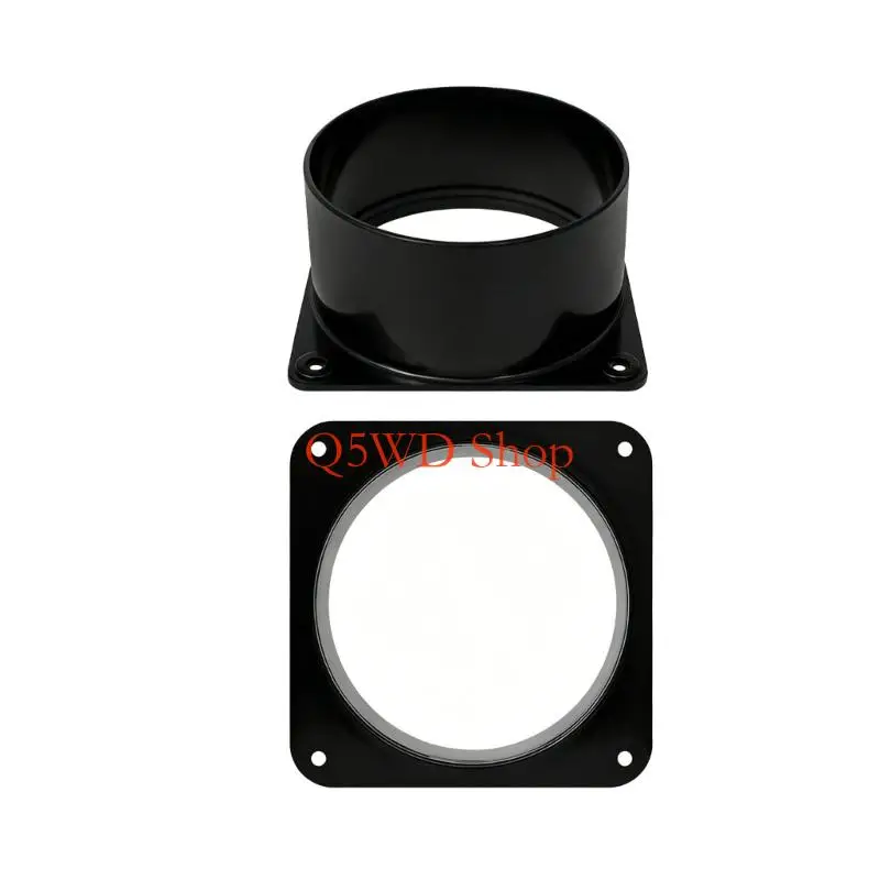 Q5WD Professional PVC Air Vent Flange Joint Dryer Vent Plastic Wall Plate Air Outlet Adapter For Efficient Airflows Enduring