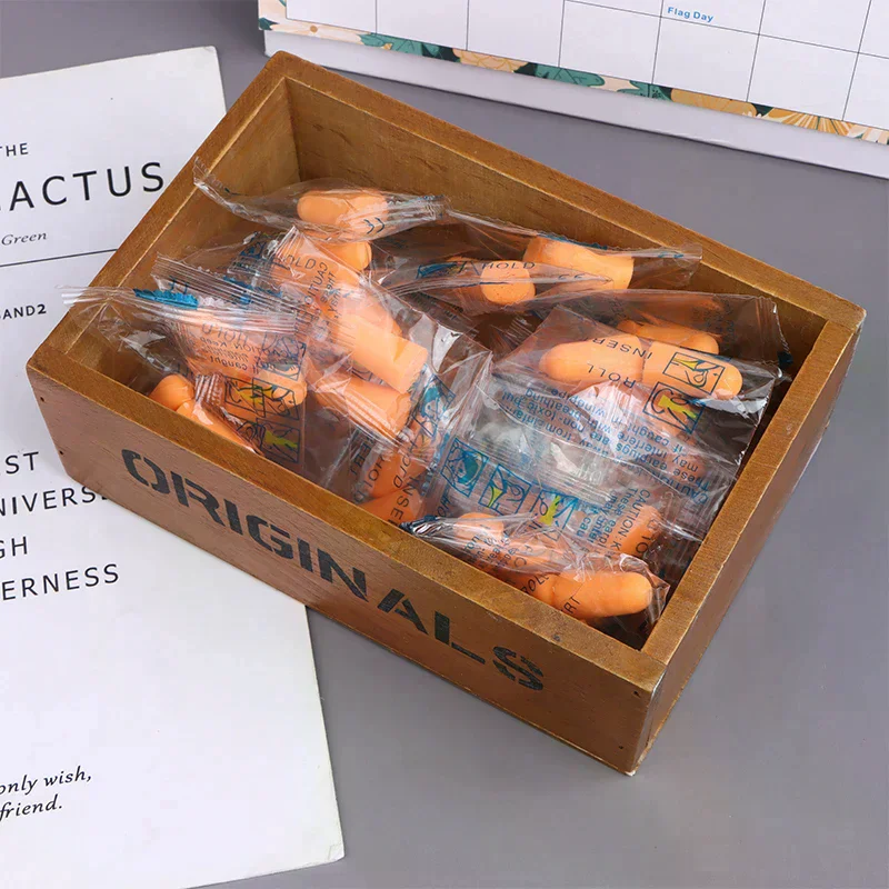 10/20/30Pairs إلغاء الضوضاء الأذن المقابس قابلة لإعادة الاستخدام الحد من الضوضاء حماية عزل الصوت الأذن المقابس للعمل دراسة النوم #1