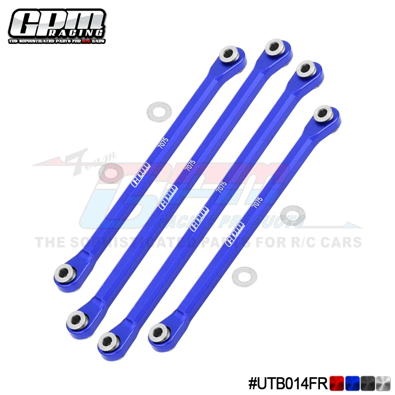 GPM Alloy 7075 Front & Rear Chassis Links Parts Tree For AXIAL 1/18 UTB18 Capra