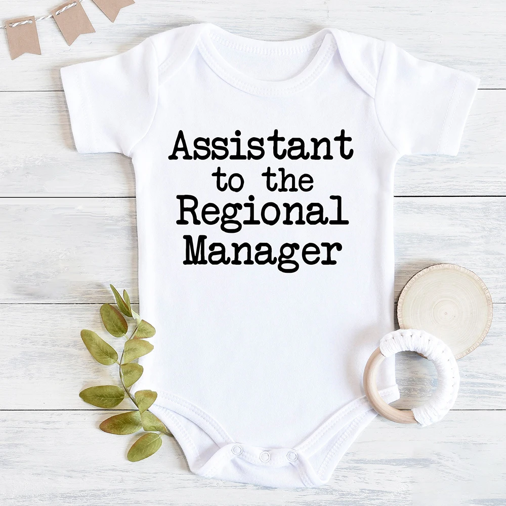 Assistant To The Regional Manager Bodysuit Funny The Office Baby Romper Boys Girls Cute Clothes Baby Gift Infant Jumpsuit