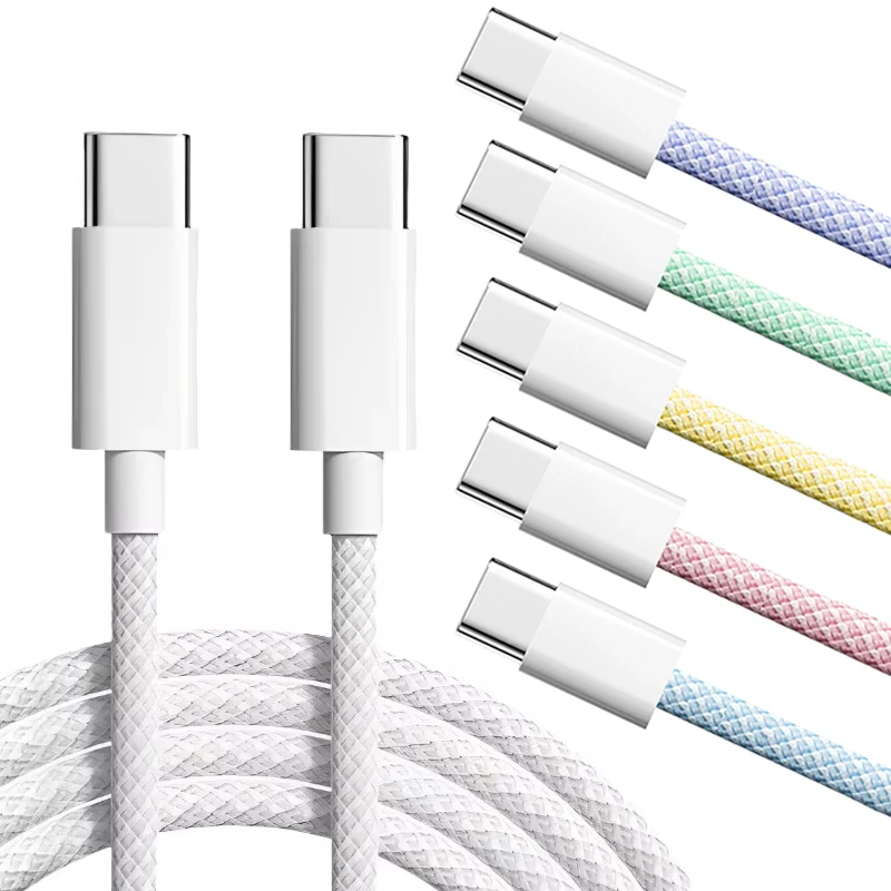 120W PD Type C Cable Super Fast Charger Cord Quick Charge USB C to USB C Cables Phone Charger For iPhone 16 15 Pro Max Plus 16e