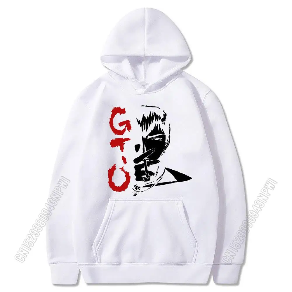 Funny Anime Great Teacher Onizuka Hoodie Men GTO Manga Hoodies Japan Eikichi Harajuku Sweatshirt Autumn Winter Warm Tops