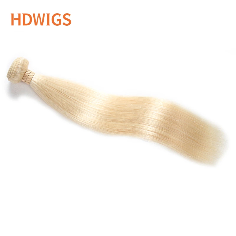 Mechones de cabello humano virgen liso para mujer, extensiones de cabello humano virgen de alta calidad, doble estiramiento Natural, 613 #