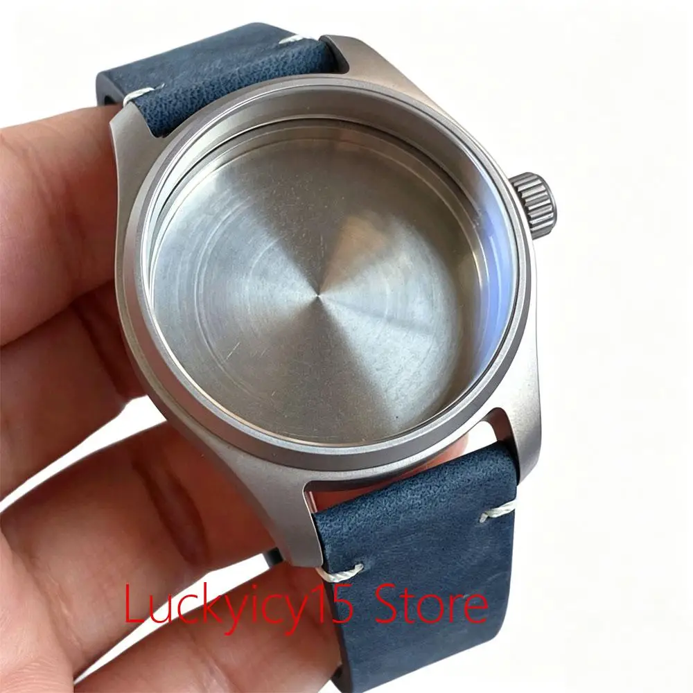 pilot-vh31-watch-case-titanium-39mm-leather-strap-sapphire-glass-for-nh35-miyota-8215-pt5000-eta-2824-vh31-20atm-watch-parts