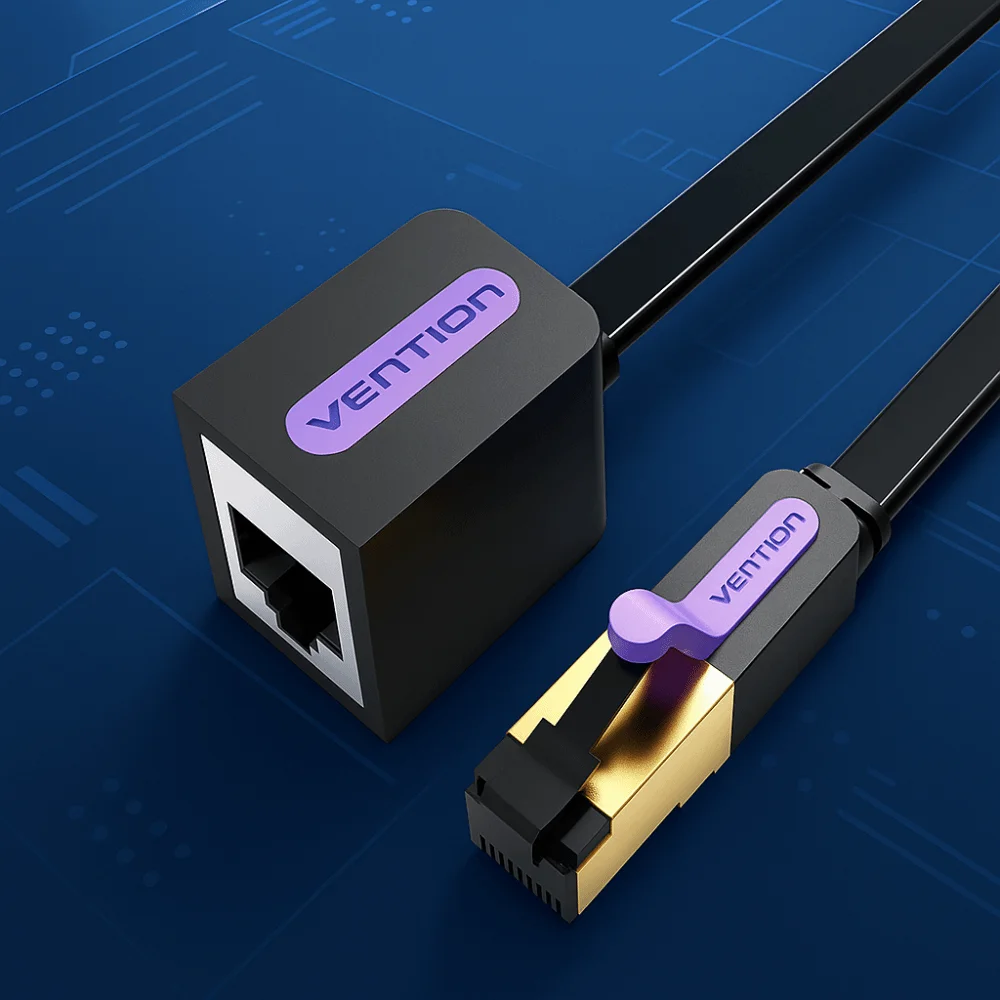 

High Speed Male To Female Cat 7 Extender Cable PVC Copper Wire Ethernet Extension Cord RJ45 Durable CAT7 Ethernet Cable Computer