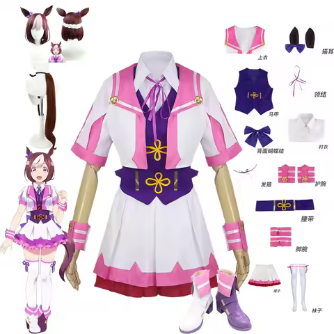 Anime Uma Musume Pretty Derby Cosplay Costume School Uniform Special Week Cosplay Uniform Lolita Sailor Dress Halloween