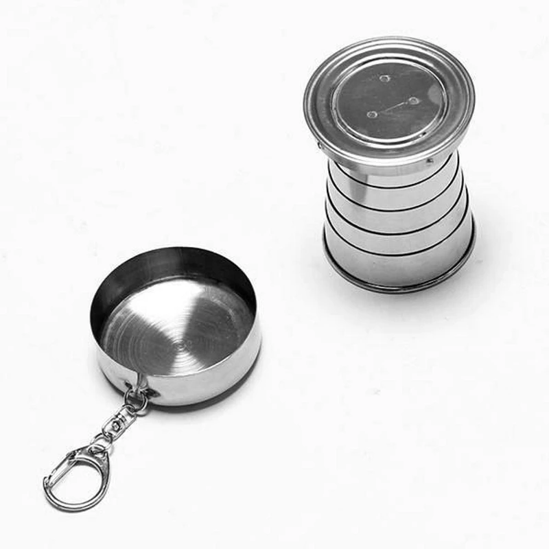 Folding Collapsible Cup Stainless Steel Portable Outdoor Travel Camping Best Selling Combinations of wild cookers sets